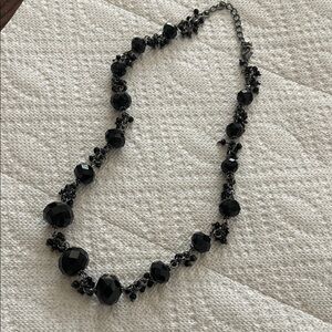 Elegant Black Beaded Necklace